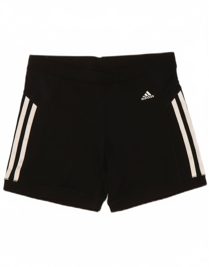 Pantaloni scurți sport Climacool Adidas pentru femei UK 14 Poliester mediu negru
