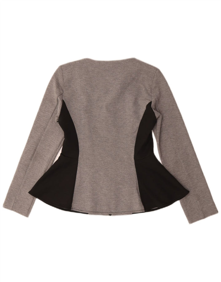 Jachetă pentru femei Topshop cu fermoar complet UK 10, gri mic, color block