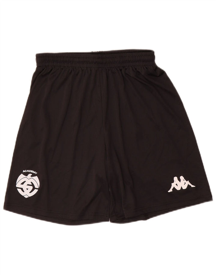 Pantaloni scurți de sport grafic Kappa pentru bărbați, negru