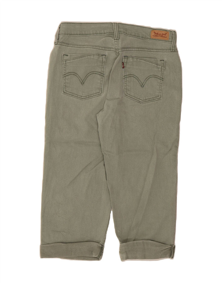LEVI'S Womens Capri Jeans US 4 Small W30 L19 Green Cotton Vintage Levi's and Second-Hand Levi's from Messina Hembry 