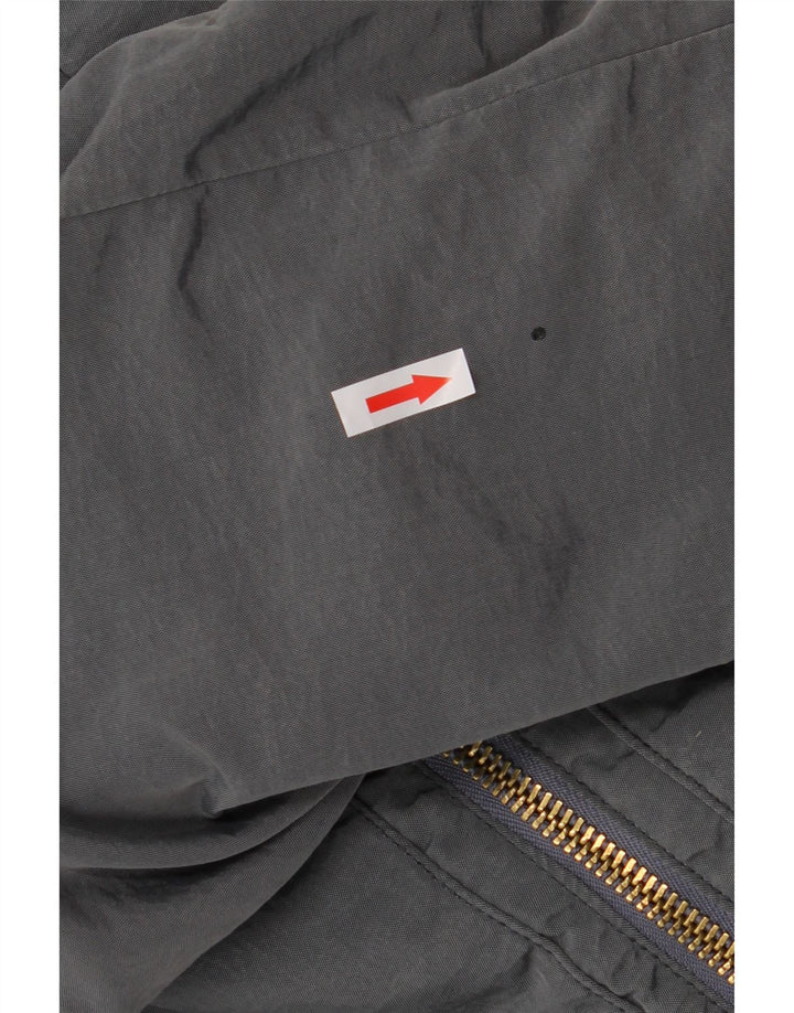 Jachetă bomber cu glugă pentru bărbați Calvin Klein Jeans UK 44 2XL poliester gri