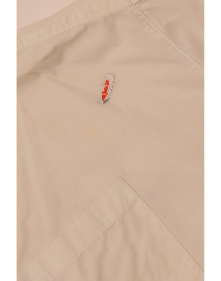 Rochie cămașă supradimensionată cu mânecă lungă pentru femei Levi's UK 14 Bumbac alb mediu