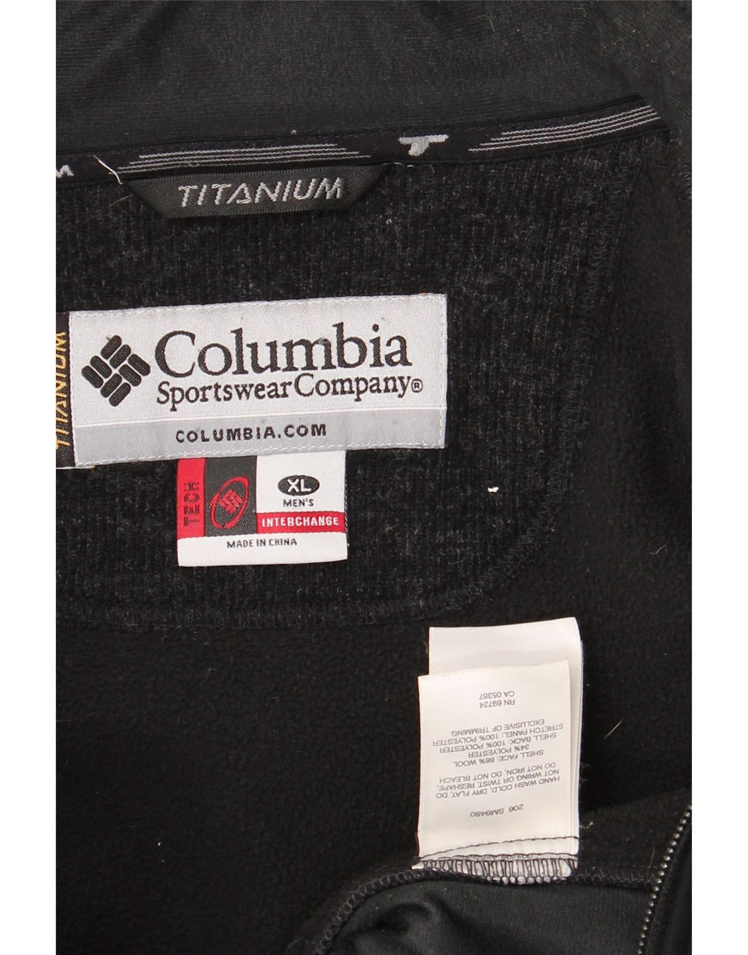 Jachetă de trening din titan COLUMBIA pentru bărbați, XL, lână colorblock, albastru