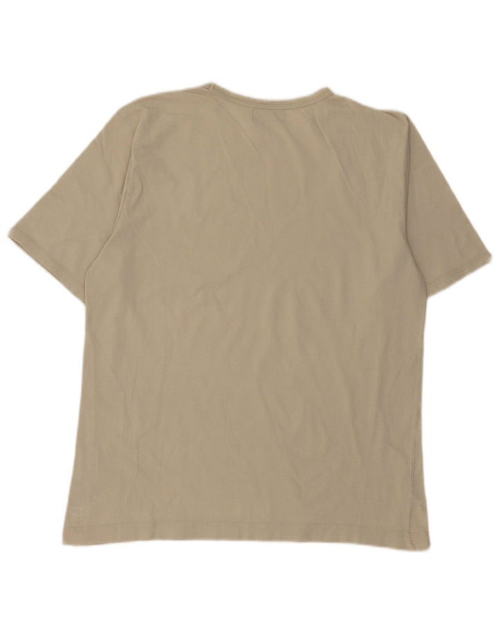 Top tricou Kappa pentru femei UK 14 Medium Beige Bumbac