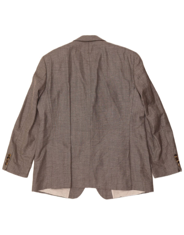 Jachetă blazer pentru bărbați Hugo Boss, cu 2 nasturi, UK 44 2XL, mătase gri