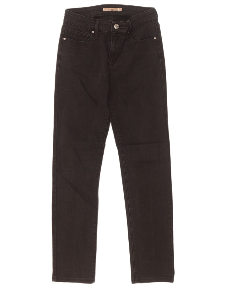 Blugi Levi's 712 Slim pentru femei W25 L29 negri