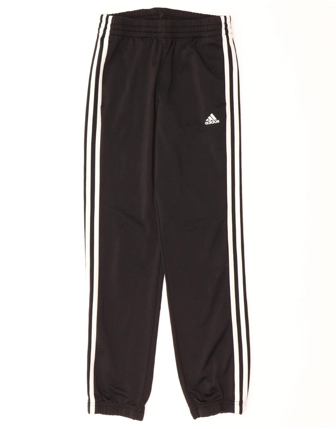 ADIDAS Boys Tracksuit Trousers Joggers 11-12 Years  Black Polyester Vintage Adidas and Second-Hand Adidas from Messina Hembry 