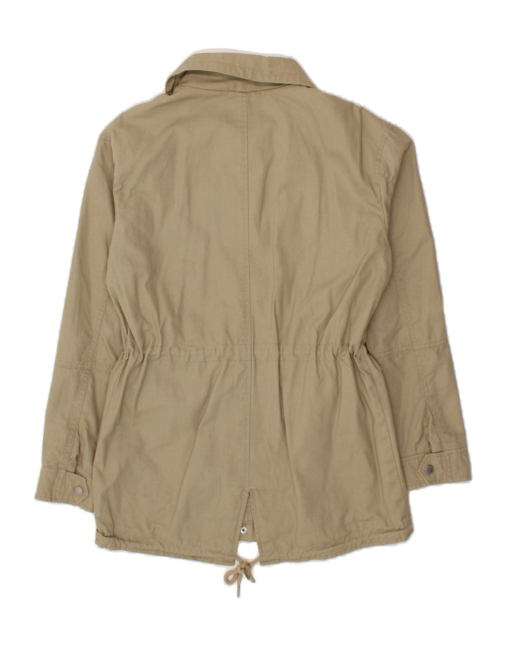 SUPERDRY Womens Utility Jacket UK 10 Small  Khaki Cotton Vintage Superdry and Second-Hand Superdry from Messina Hembry 