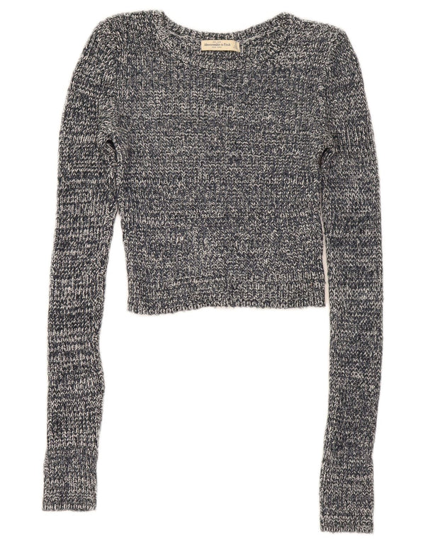 Pulover Abercrombie & Fitch pentru femei cu gât de barcă, UK 10, Gri mic
