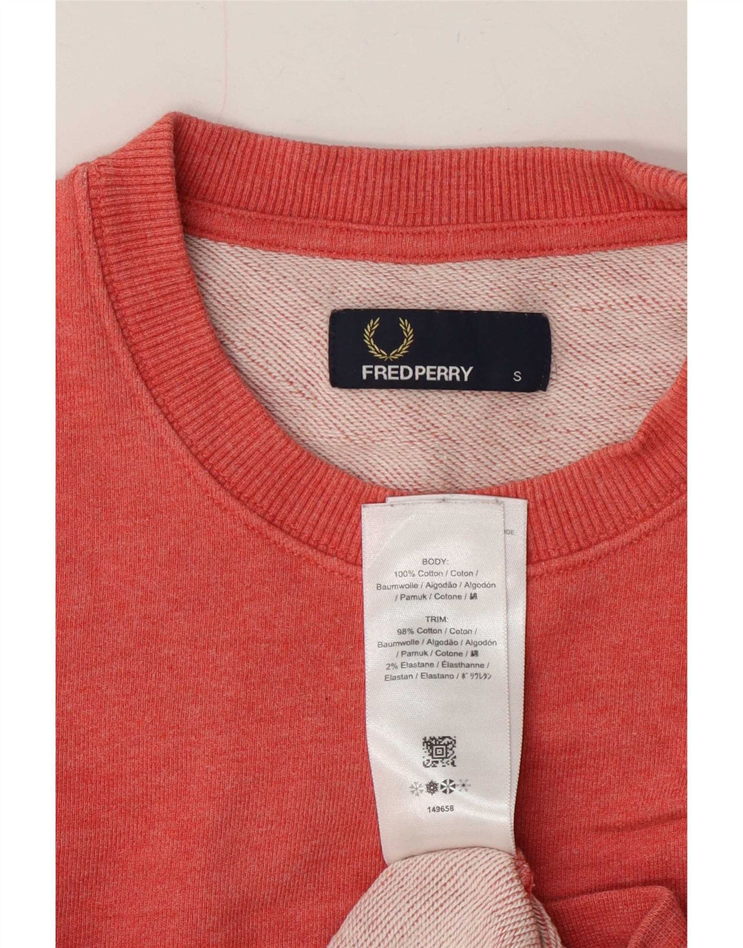 Hanorac grafic pentru bărbați Fred Perry Pulover mic, roșu, bumbac