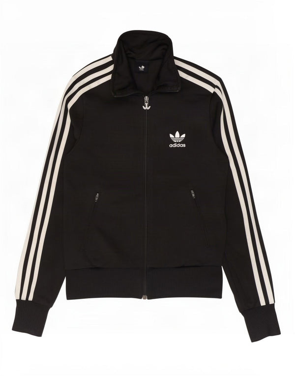 Jachetă de top pentru trening grafic Adidas pentru femei EU 34 XS poliester negru