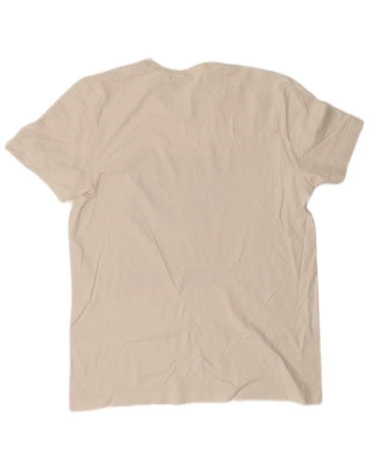 Tricou grafic pentru bărbați Adidas Top mediu din bumbac alb