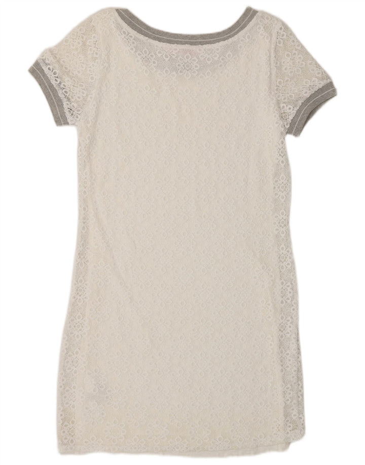 Rochie teacă pentru femei Desigual UK 14 Medium White Floral Poliamidă
