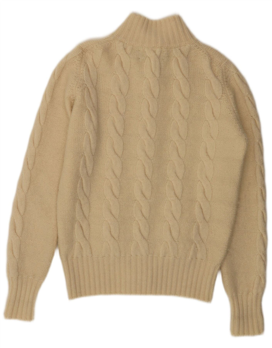 Pulover cardigan pentru femei VINTAGE EU 38 Mediu Lână alb închis