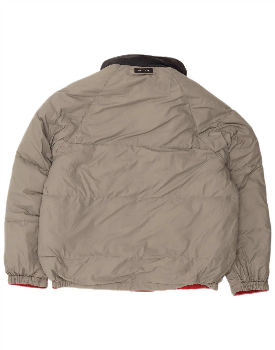 Jachetă reversibilă căptușită cu glugă pentru bărbați NAUTICA UK 40, mare, roșu, color block