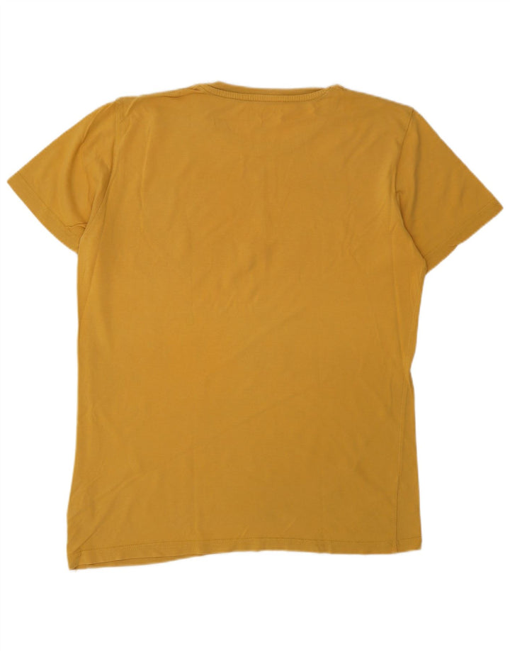 ALPHA INDUSTRIES Tricou grafic pentru bărbați Top din bumbac galben mediu