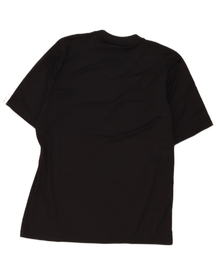 Tricou Adidas Climalite pentru bărbați Top mare din poliester negru