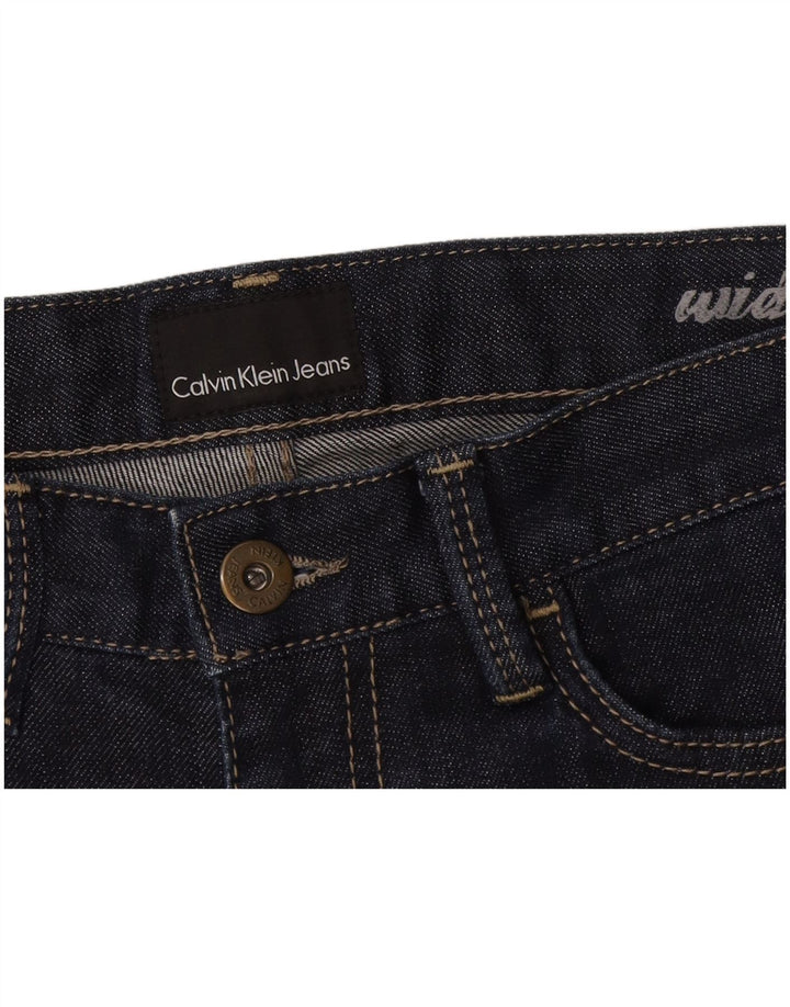 Pantaloni scurți din denim pentru femei Calvin Klein W28 Medium Bleumarin