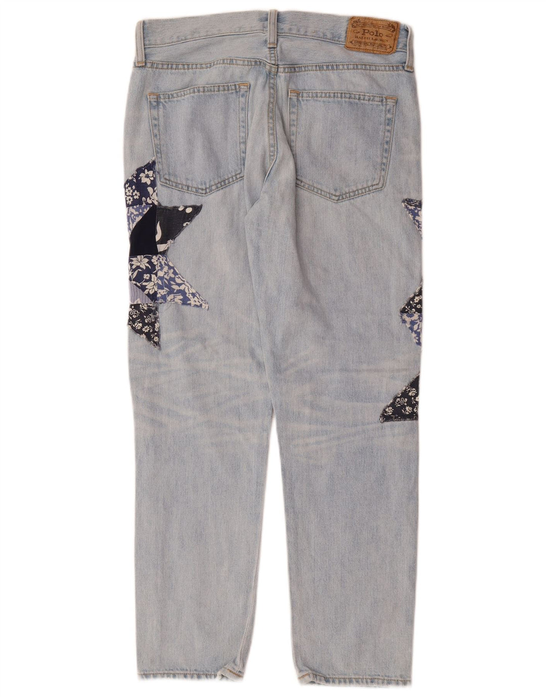 POLO RALPH LAUREN Blugi Drepți Femei L26 L26 Bumbac Patchwork Albastru