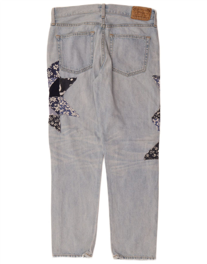 POLO RALPH LAUREN Blugi Drepți Femei L26 L26 Bumbac Patchwork Albastru