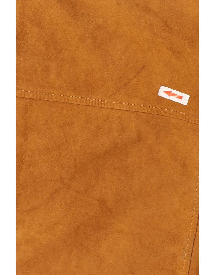 Bomber pentru bărbați Burton de piele intoarsa UK 38 Medium Brown Leather