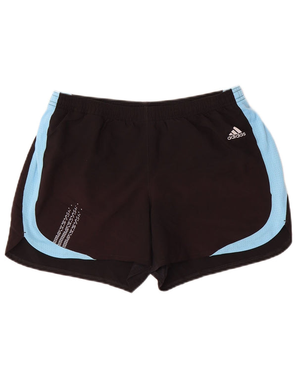 Pantaloni scurți sport pentru bărbați Adidas Climacool, mediu negru, poliester color bloc