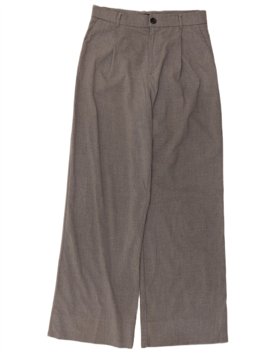 Pantaloni chino pentru femei cu picioare largi Zara Mediu L30 L30 Gri