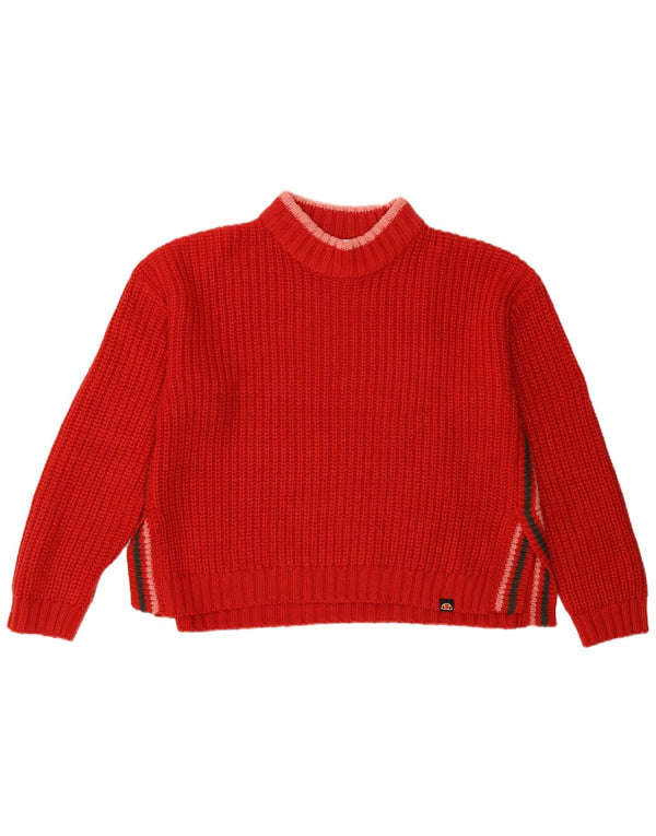 Pulover cu gât țestoasă supradimensionat pentru femei Ellesse UK 10 Small Red