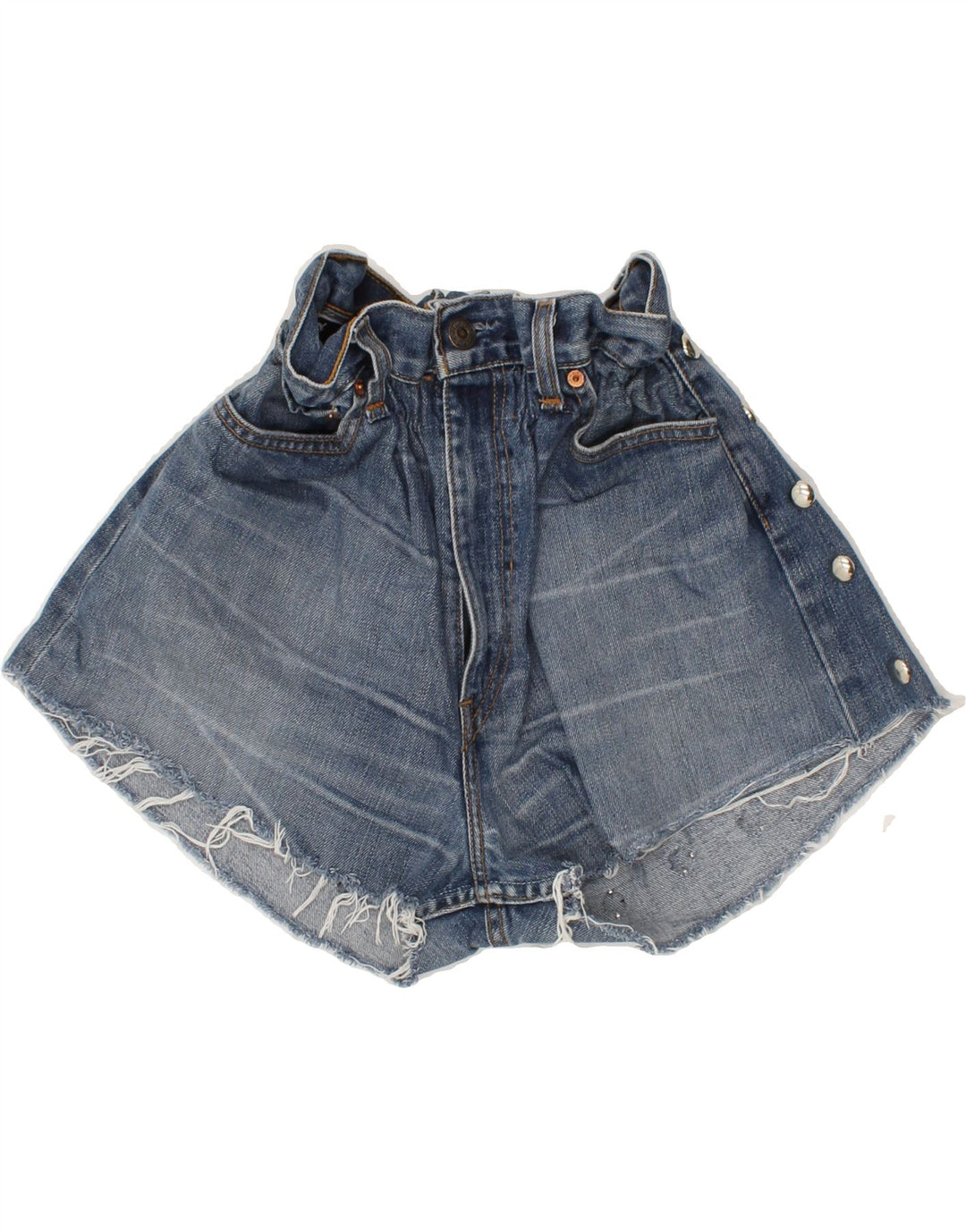 LEVI'S Womens Denim Shorts W24 XS Blue Cotton Vintage Levi's and Second-Hand Levi's from Messina Hembry 