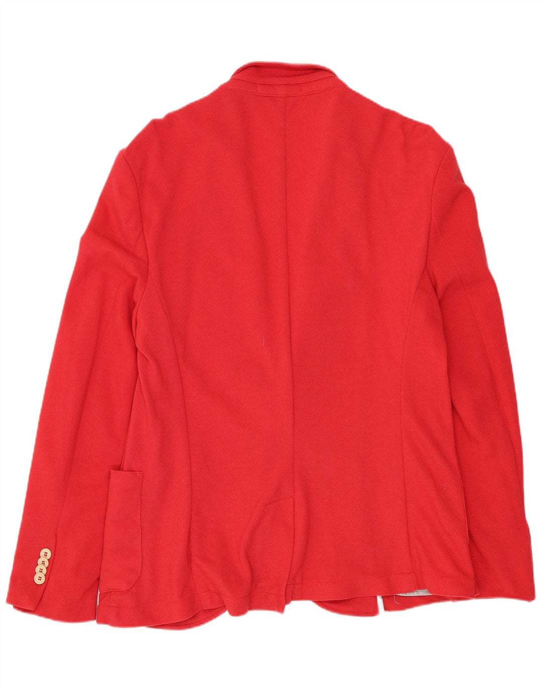Zara pentru bărbați sacou blazer cu 2 nasturi UK 40 mare bumbac roșu