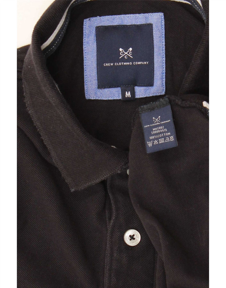 Crew Clothing Tricou polo pentru bărbați, bumbac mediu negru