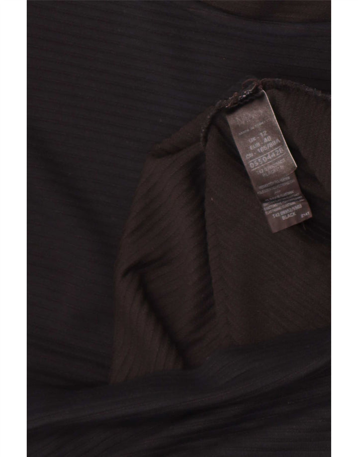 Rochie de bază pentru femei Marks & Spencer UK 12 Medium Black Viscose