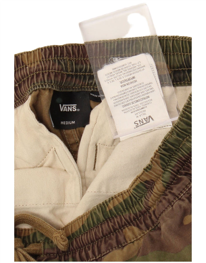 Pantaloni scurți chino pentru bărbați VANS, mediu W30, bumbac camuflaj kaki