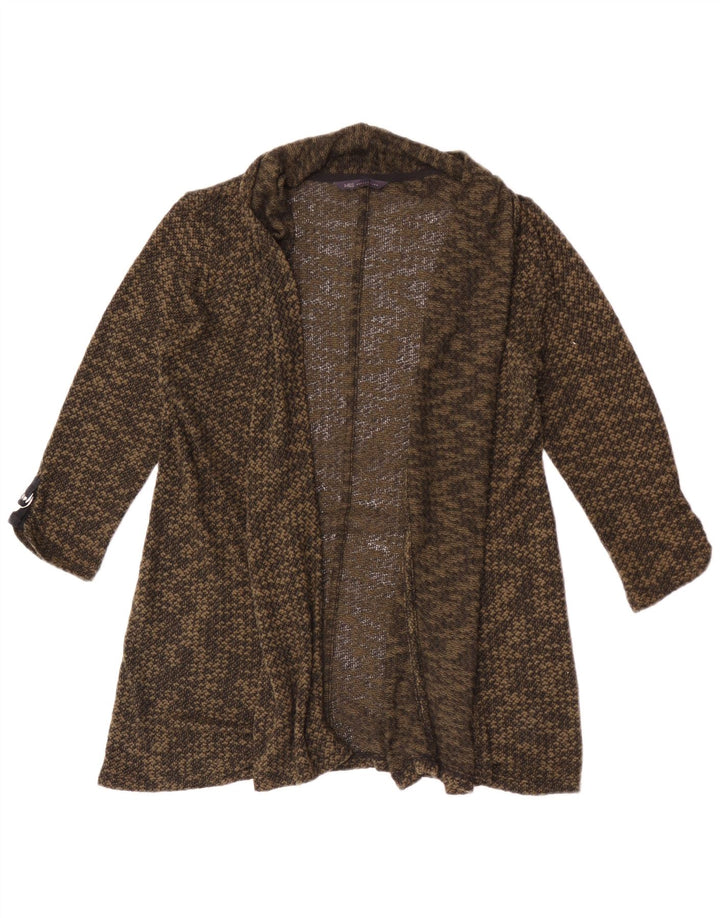 Pulover cardigan pentru femei Marks & Spencer cu mâneci 3/4 UK 12 Medium Khaki