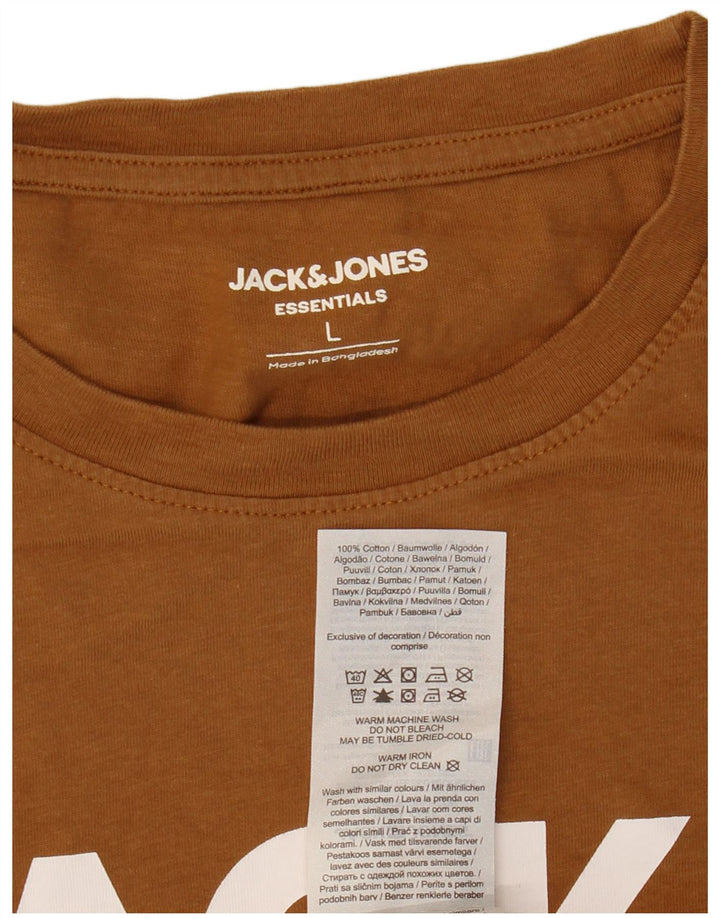 JACK & JONES Tricou cu grafic pentru femei Top mare din bumbac maro