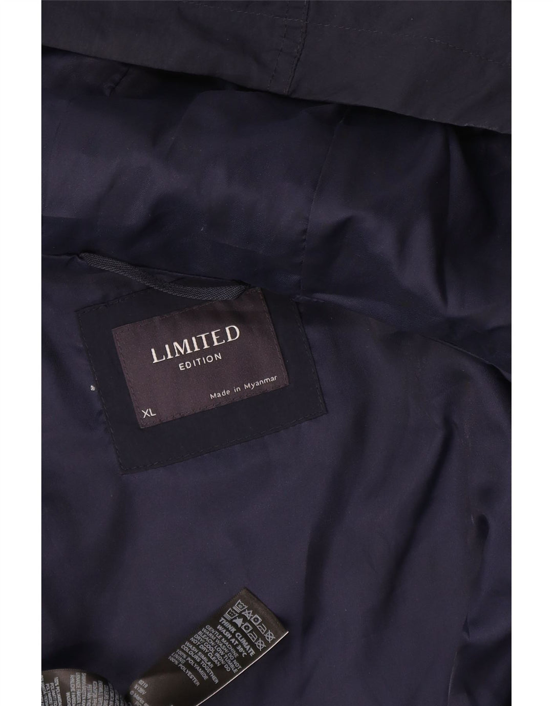 Jachetă de ploaie pentru bărbați Marks & Spencer UK 42 XL bleumarin poliester