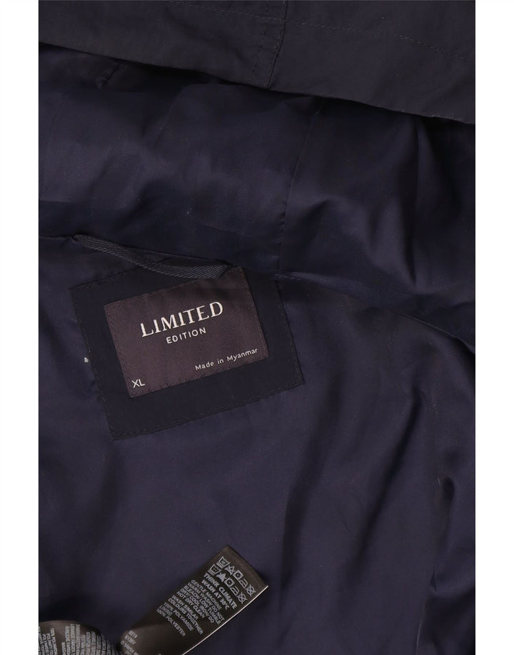 Jachetă de ploaie pentru bărbați Marks & Spencer UK 42 XL bleumarin poliester