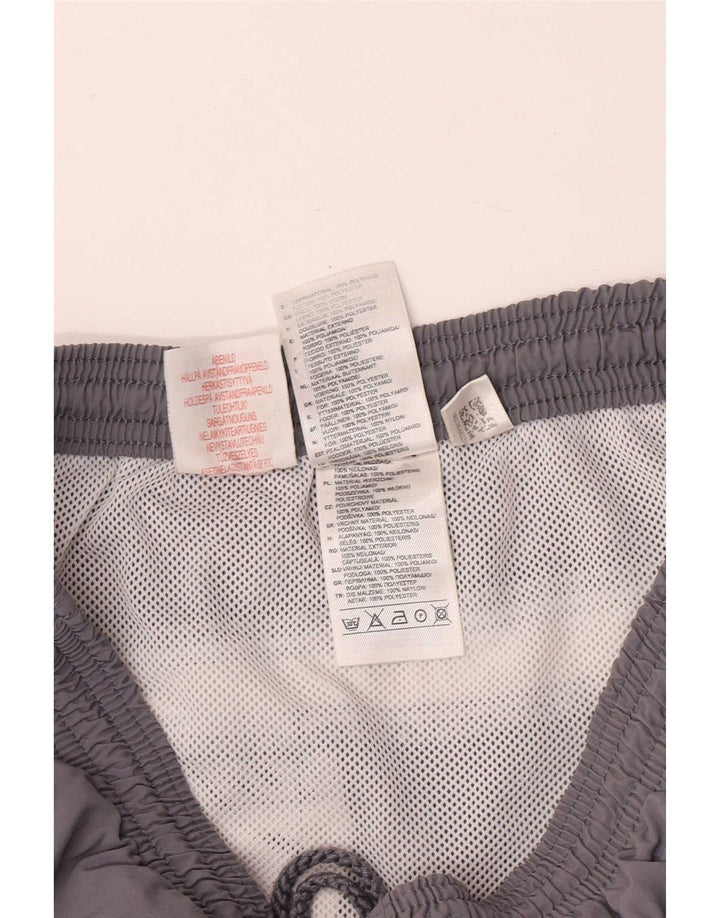 Pantaloni scurți de înot Adidas pentru băieți 15-16 ani, gri, poliester color bloc
