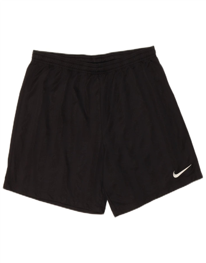 Pantaloni scurți sport Nike pentru bărbați, poliester cu dungi negre medii
