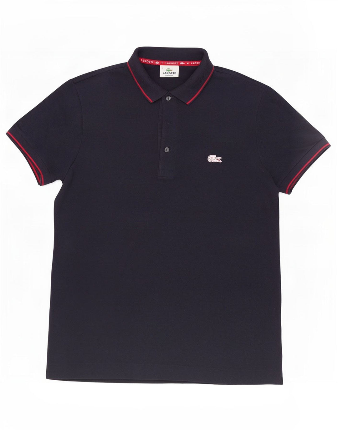 Tricou polo Lacoste pentru bărbați, cu formă regulată, mărimea 3, bumbac, albastru bleumarin