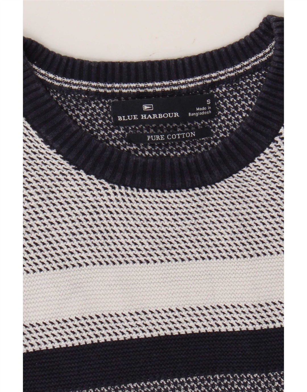 Pulover pentru bărbați Marks & Spencer, Blue Harbour, cu gât crew, mic, bleumarin