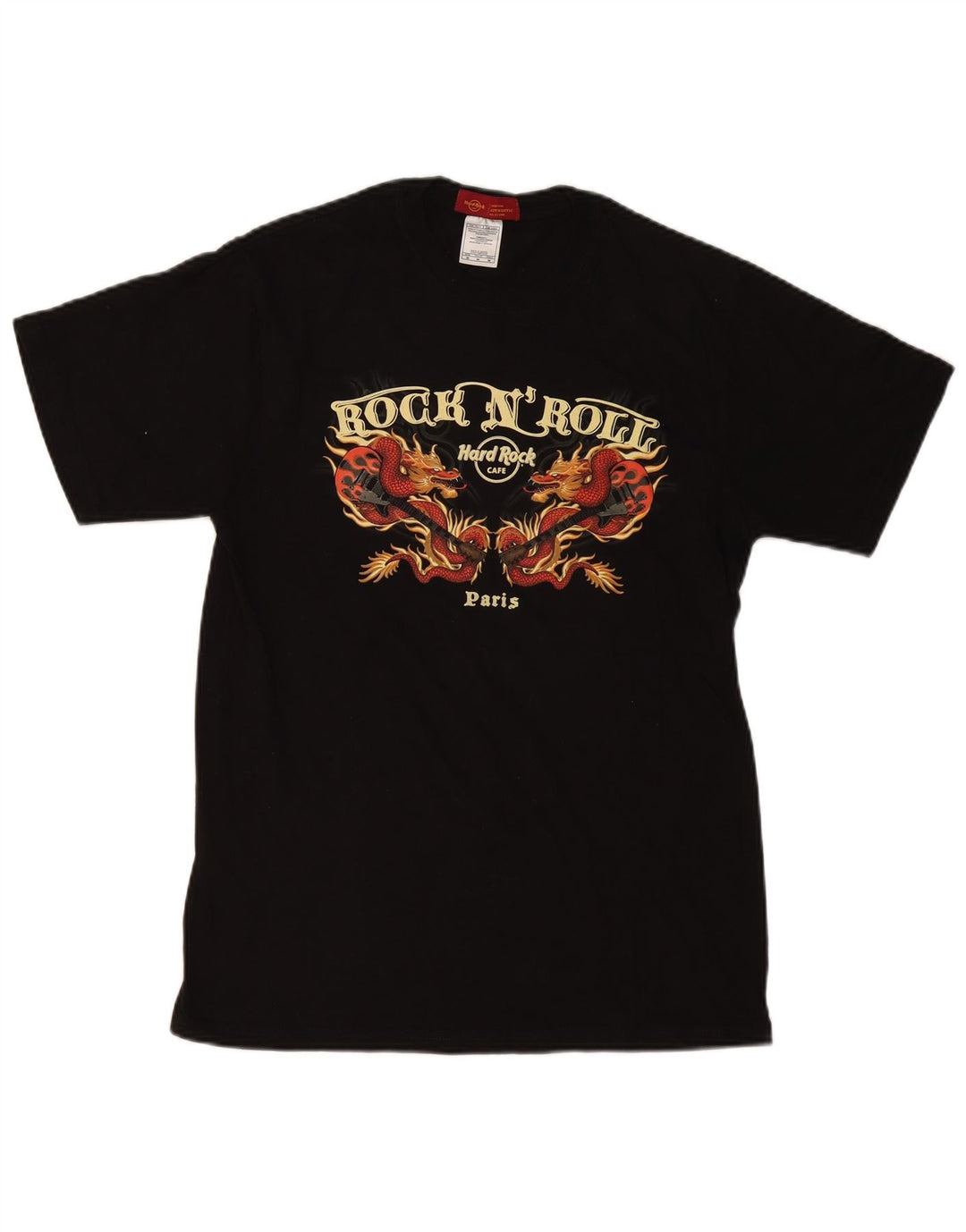 HARD ROCK CAFE Tricou grafic Paris pentru bărbați Top, bumbac mediu negru