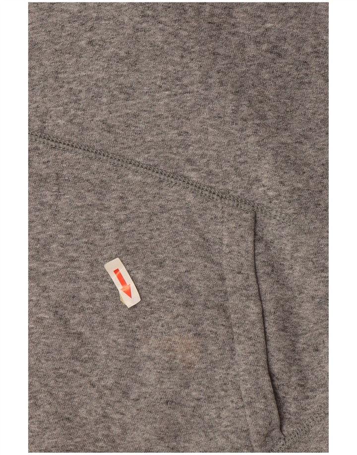Pulover Levi's pentru bărbați cu capota cu grafică, bumbac cu pete, gri mediu