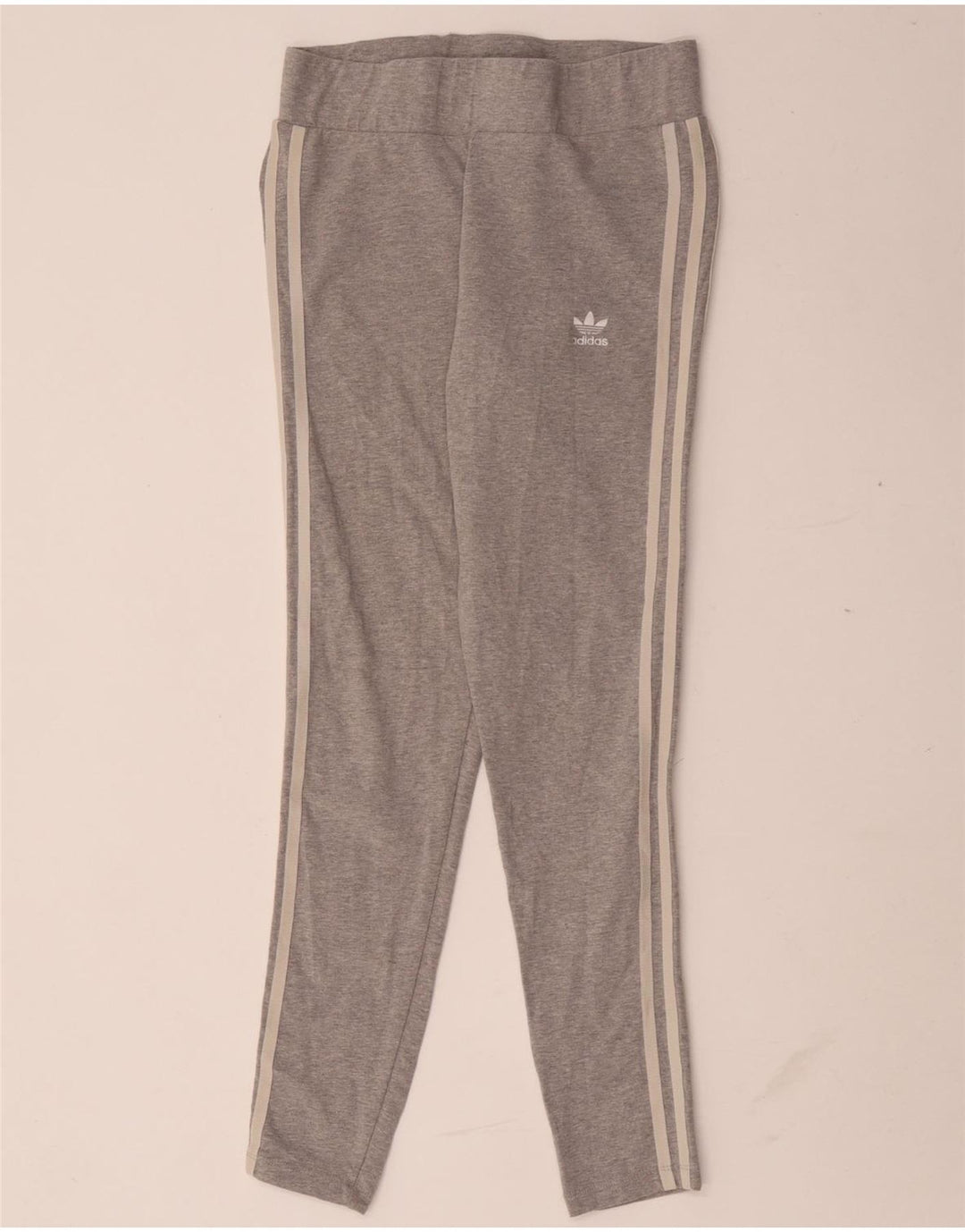 Leggings pentru femei Adidas UK 12, bumbac cu pete gri medii