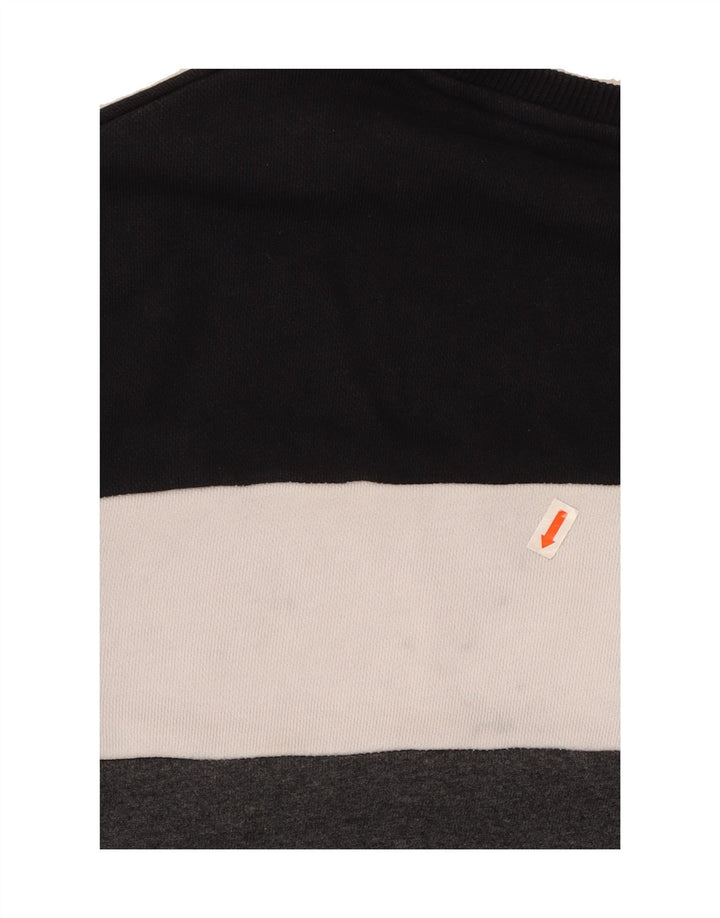 ELLESSE Mens Sweatshirt Jumper Small Multicoloured Colourblock Cotton Vintage Ellesse and Second-Hand Ellesse from Messina Hembry 