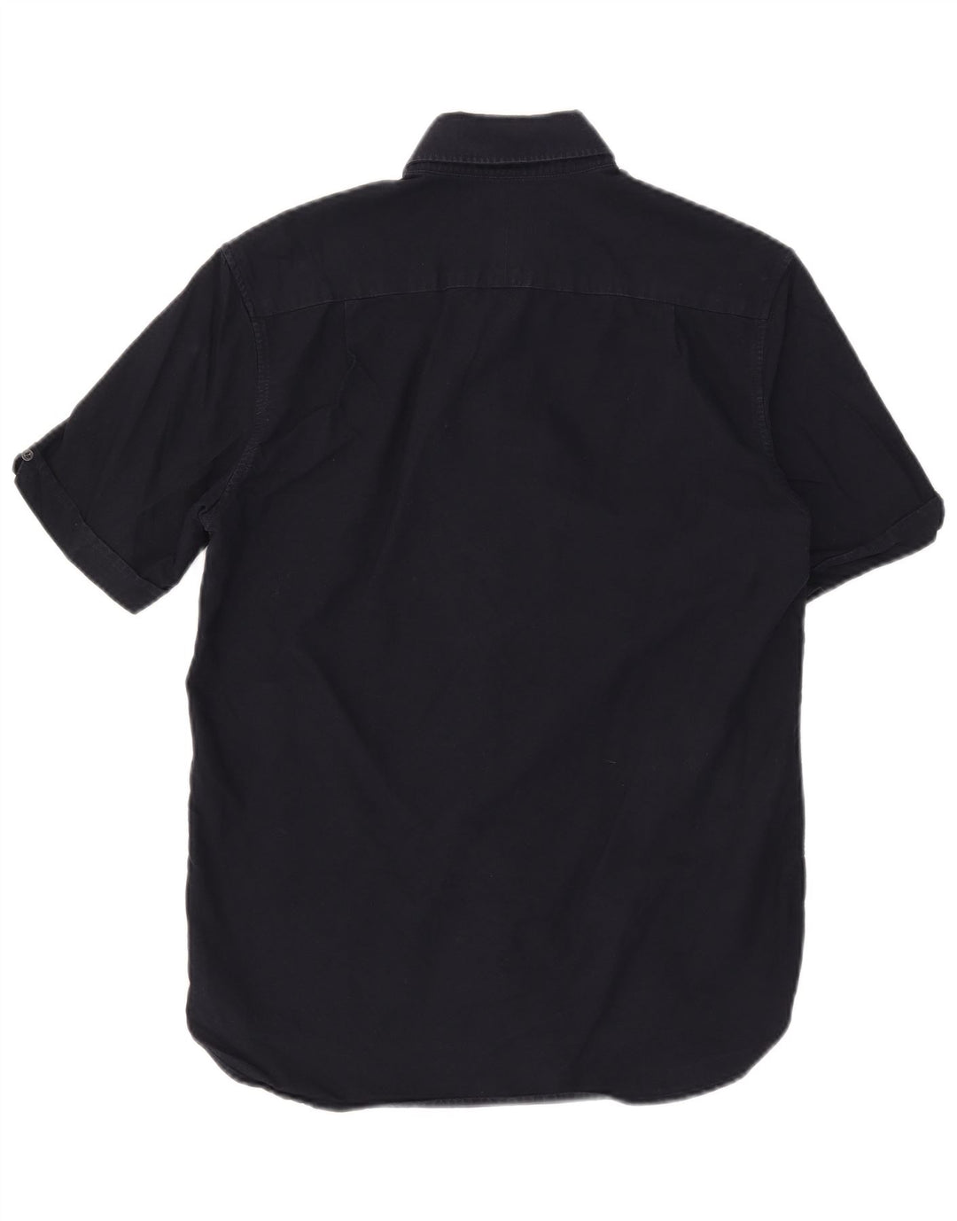 FRED PERRY Cămașă cu mânecă scurtă pentru bărbați, bumbac, albastru bleumarin