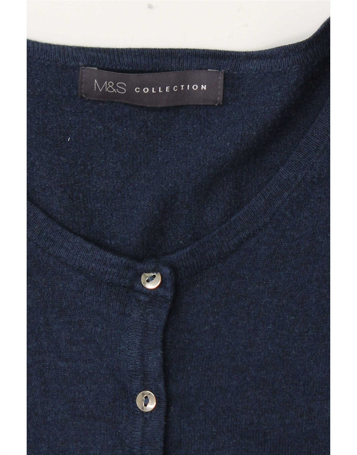 Pulover cardigan pentru femei Marks & Spencer UK 14 mare bleumarin