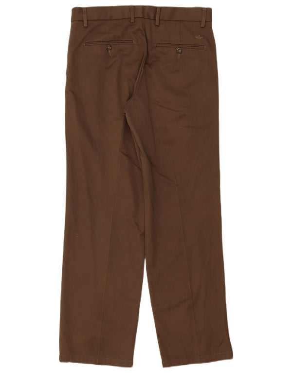 Pantaloni Chino Drepți Dockers Bărbați L32 L30 Bumbac Maro