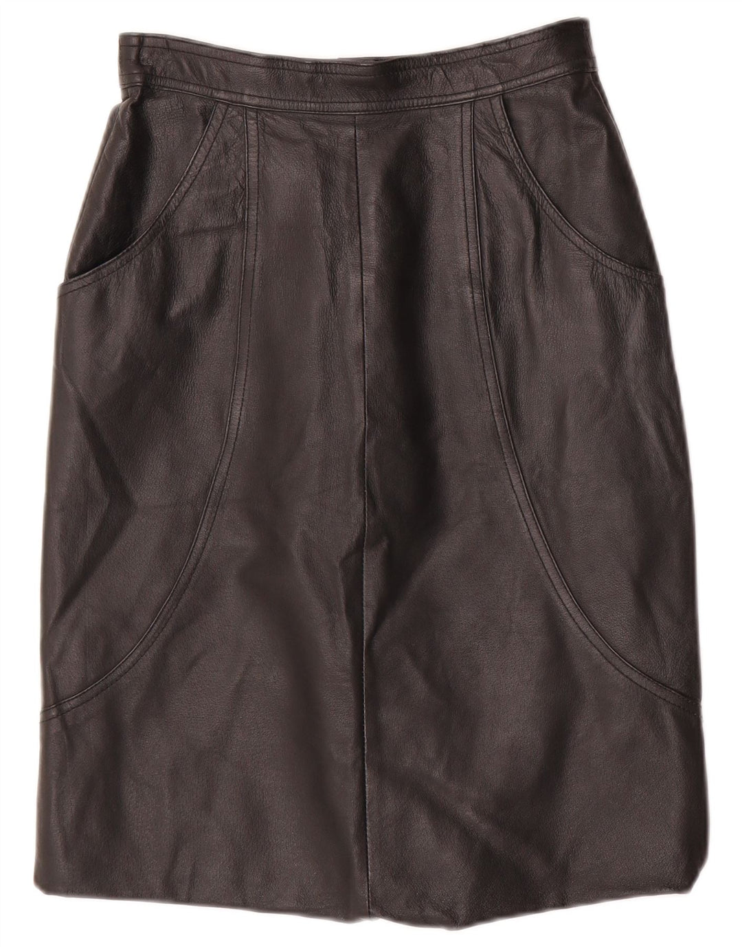 Fusta de piele pentru femei CANDA IT 36 XS W24 piele neagra