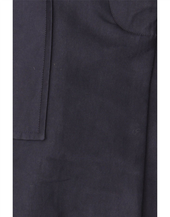 Pardesiu pentru femei Zara UK 14 Medium Bleumarin Bumbac